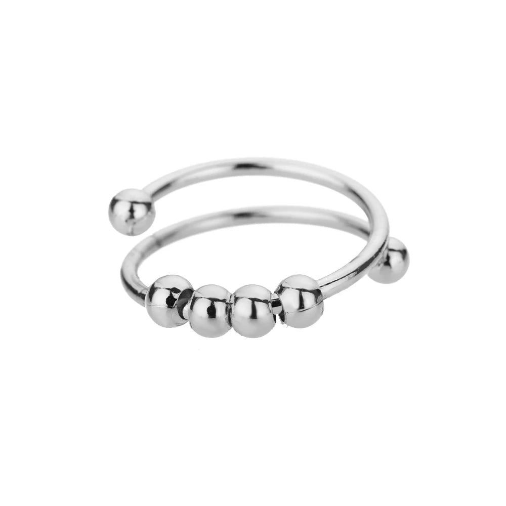 FriemelRing zilver, open en verstelbaar
