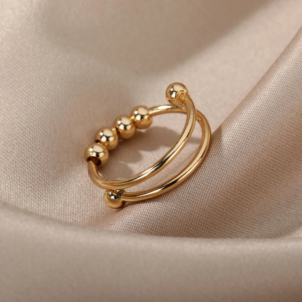 FriemelRing goud van opzij, dubbele open band